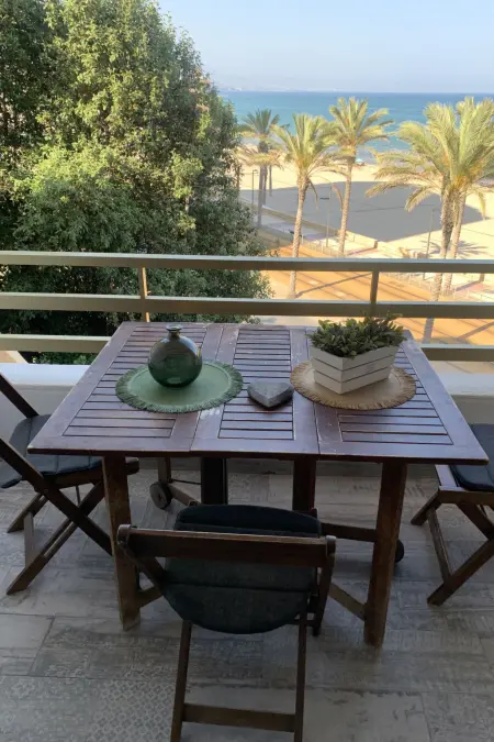 Studio vue plage à El Campello avec piscine et terrasse : photo 4