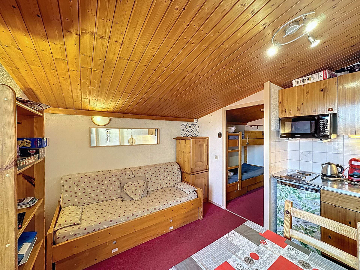 Studio 18m² ski aux pieds aux Menuires, balcon vallée - Photo 2