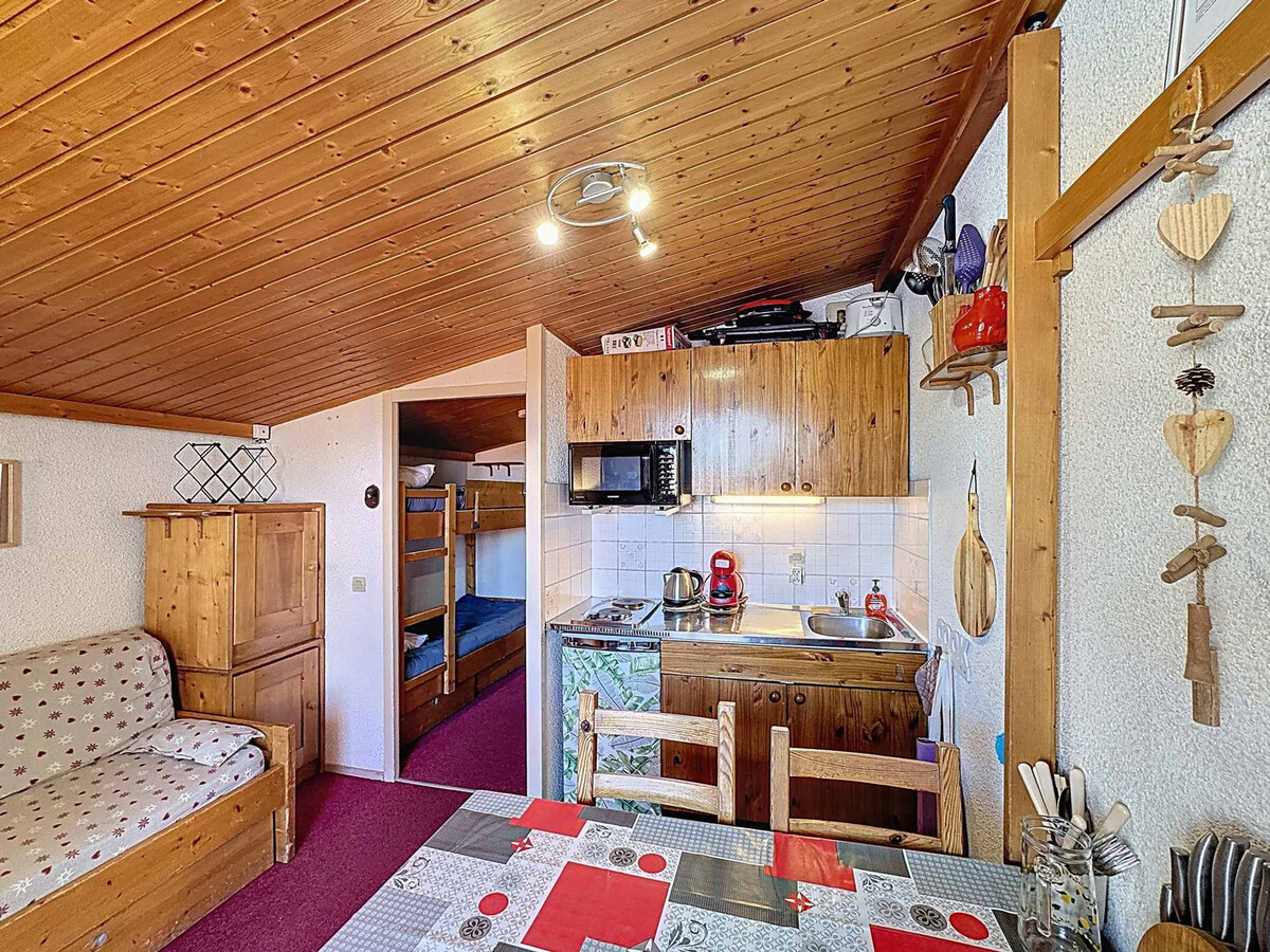 Studio 18m² ski aux pieds aux Menuires, balcon vallée - Photo 4