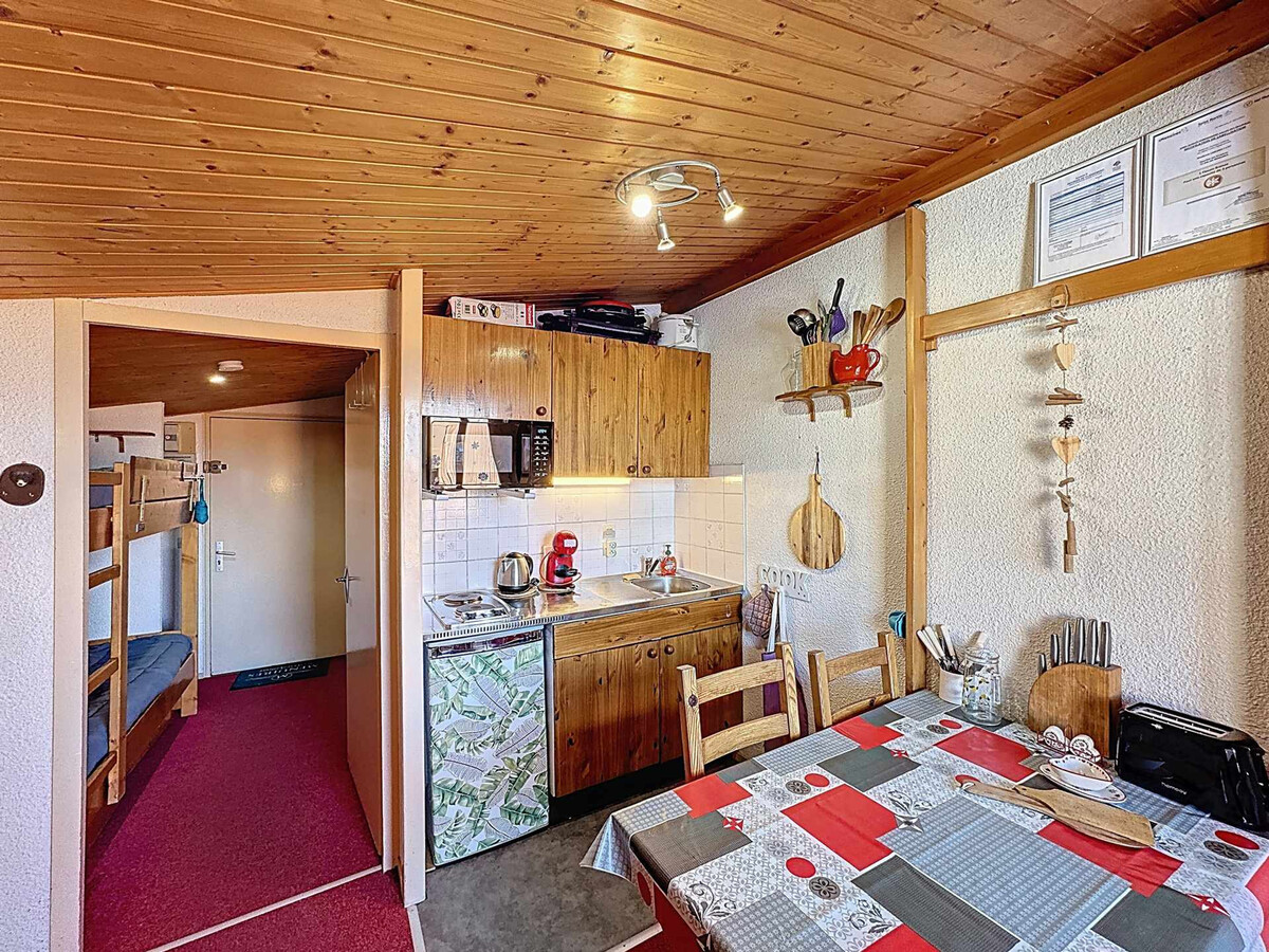 Studio 18m² ski aux pieds aux Menuires, balcon vallée - Photo 5
