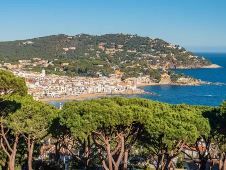 Location appartement à Calella de Palafrugell, Appartement à Calella avec vue sur mer et piscine