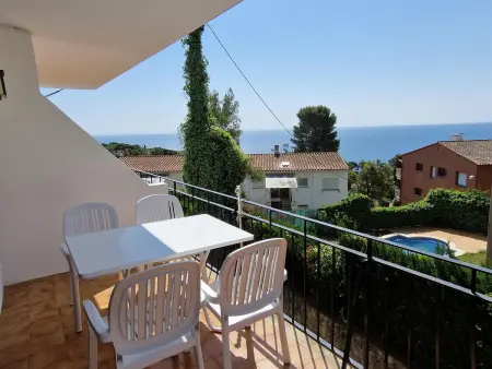 Location appartement à Calella de Palafrugell, Appartement familial avec piscine et parking à Calella