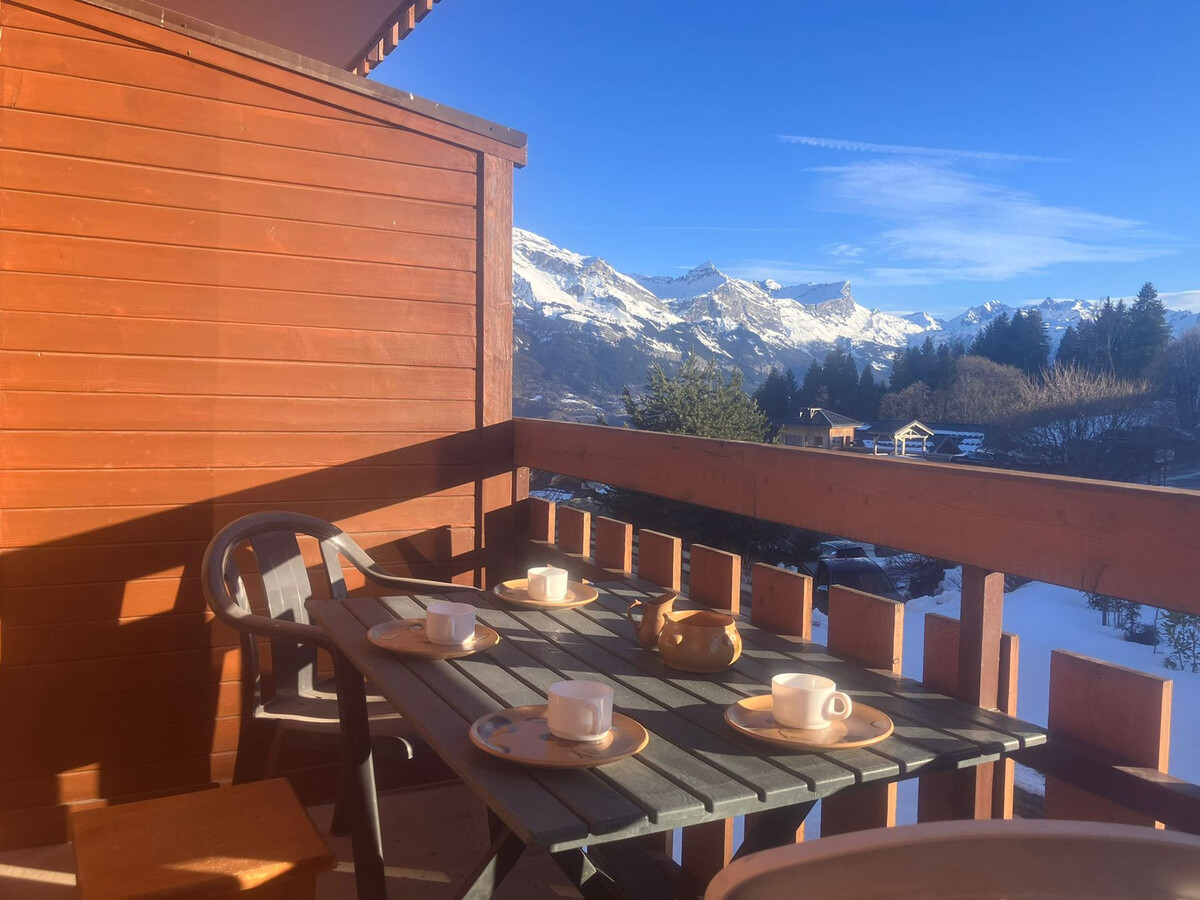 Appartement 2 pièces Combloux, balcon vue Mont-Blanc - Photo 1