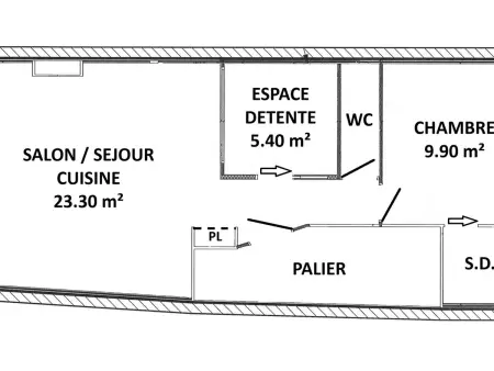L'Escale Salée : appartement vue port au Croisic : photo 10