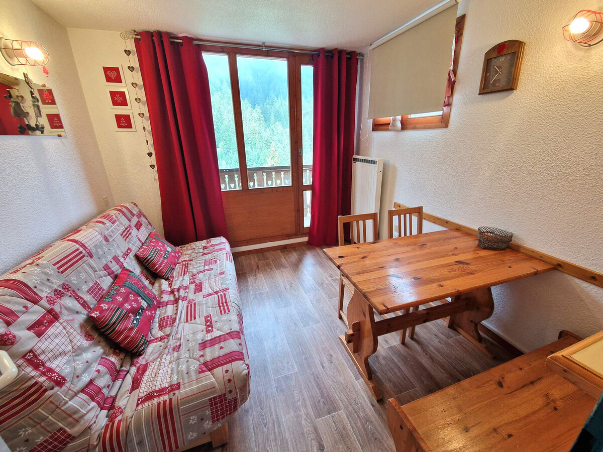 Studio 3 pers Valfréjus, balcon Est, casier à skis - Photo 2