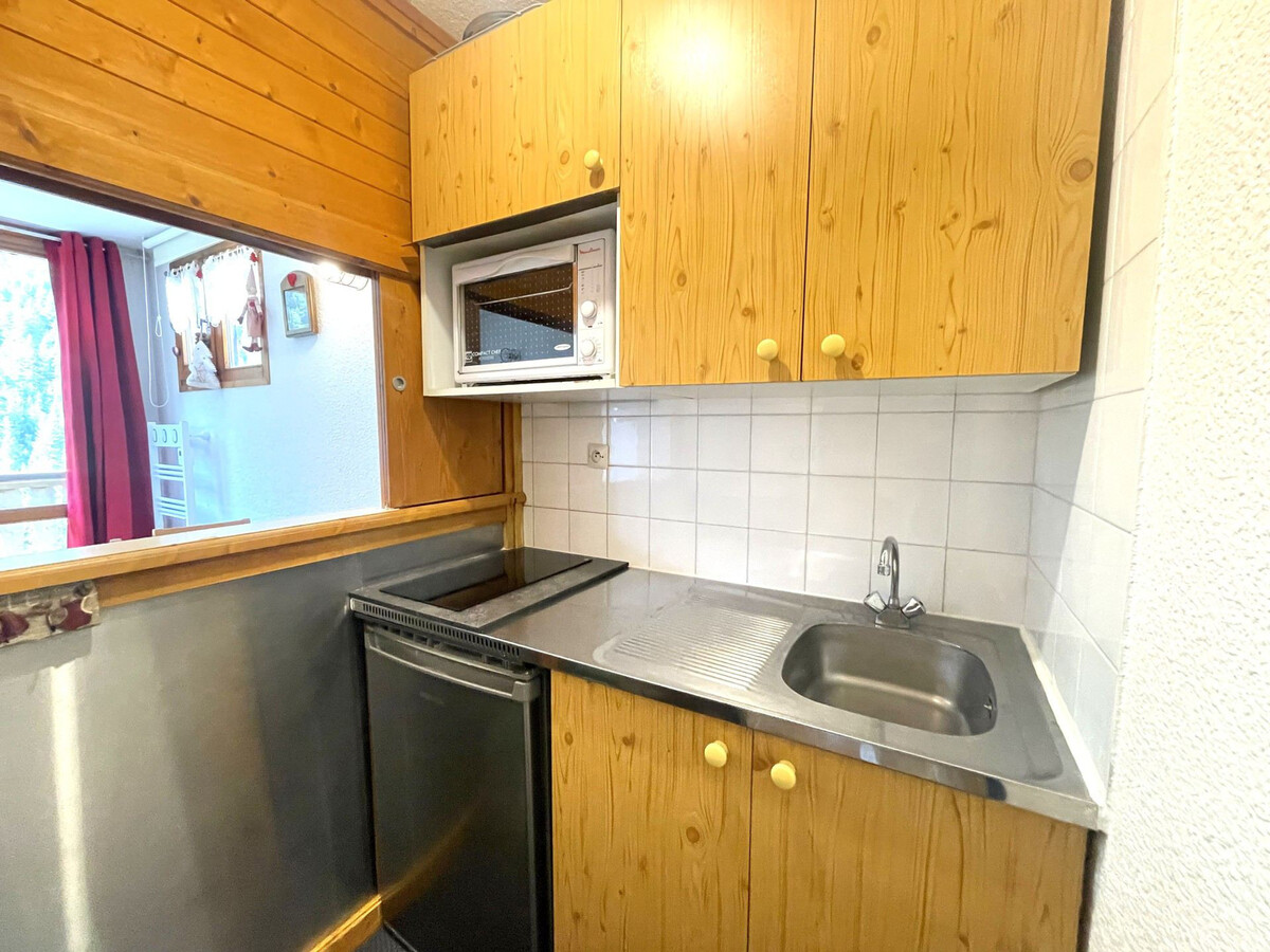 Studio 3 pers Valfréjus, balcon Est, casier à skis - Photo 11