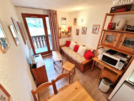 Charmant studio 2-3 personnes, balcon sud, Valfréjus - Photo 10