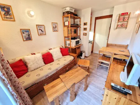 Charmant studio 2-3 personnes, balcon sud, Valfréjus - Photo 11