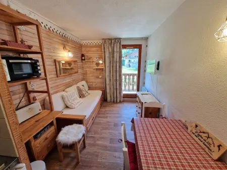 Location appartement à Valfréjus, Studio charmant pour 2-3 pers. au sud de 17m² à Valfréjus