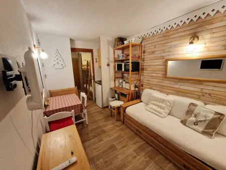 Studio charmant pour 2-3 pers. au sud de 17m² à Valfréjus - Photo 4