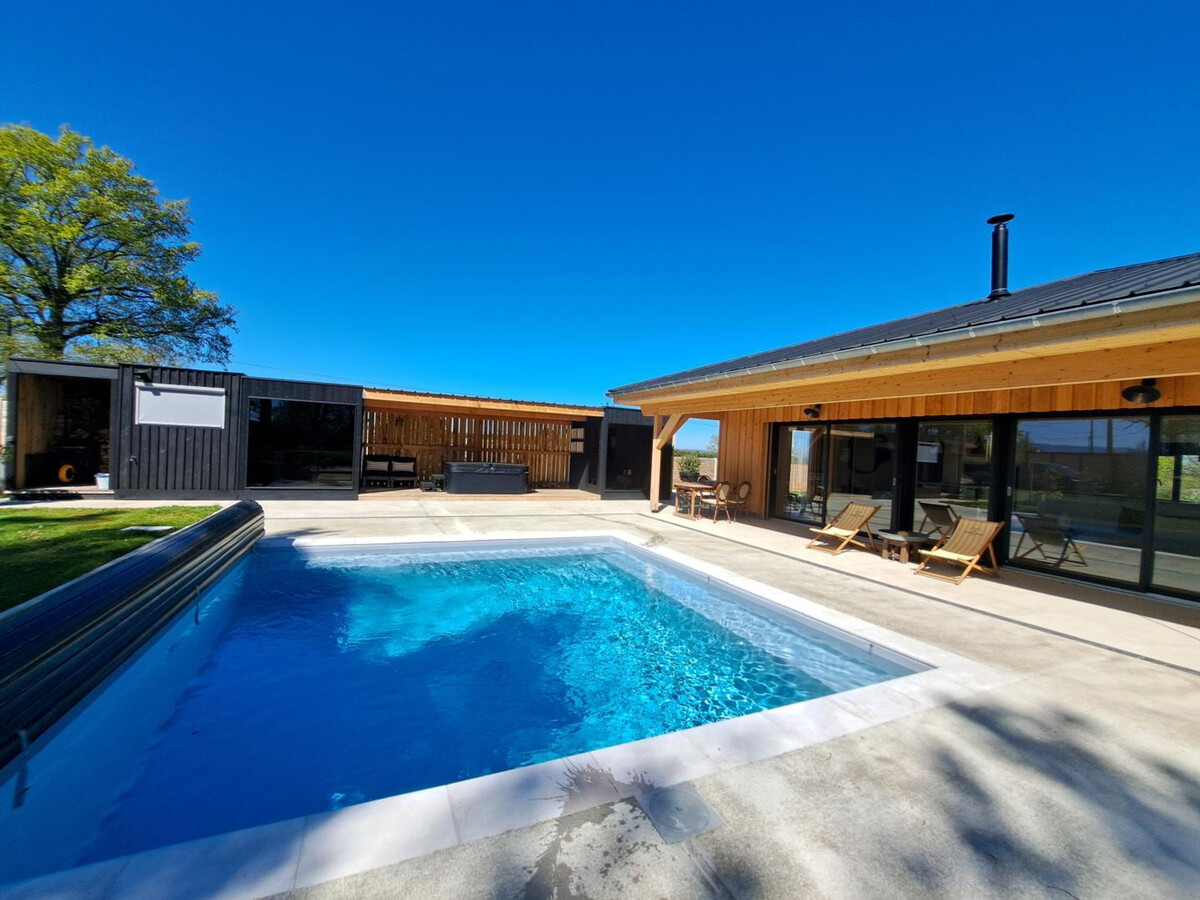 Le Bau, gîte 4 pers. à Vivans avec piscine, spa et sauna - Photo 14