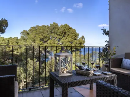 Appartement moderne sur la falaise, terrasse vue mer à Calella de Palafrugell : photo 2