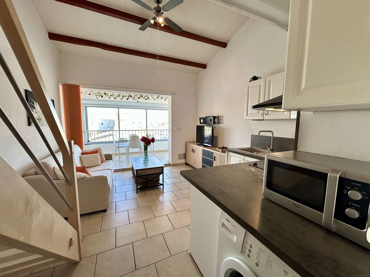 Studio mezzanine Cap d'Agde, 4 pers., parking inclus - Photo 14