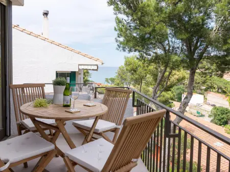 Duplex rénové vue mer à Sa Riera, Begur – 6 pers. : photo 3