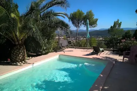 Location maison à Draguignan, Villa avec piscine privée, jardin et vue