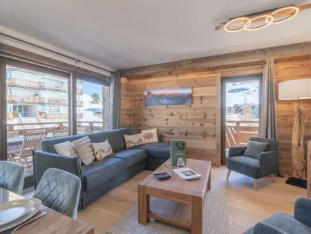 Location appartement à Huez, Élégant appartement retour skis aux pieds - 6 pers.