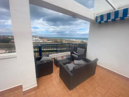 Location appartement à Xeraco, Appartement moderne à Playa de Xeraco avec piscine collective, 3 chambres, 6 personnes