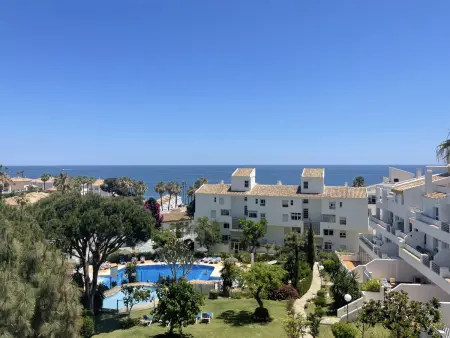 Location appartement à Mijas, Appartement lumineux à Mijas Costa avec piscine et parking