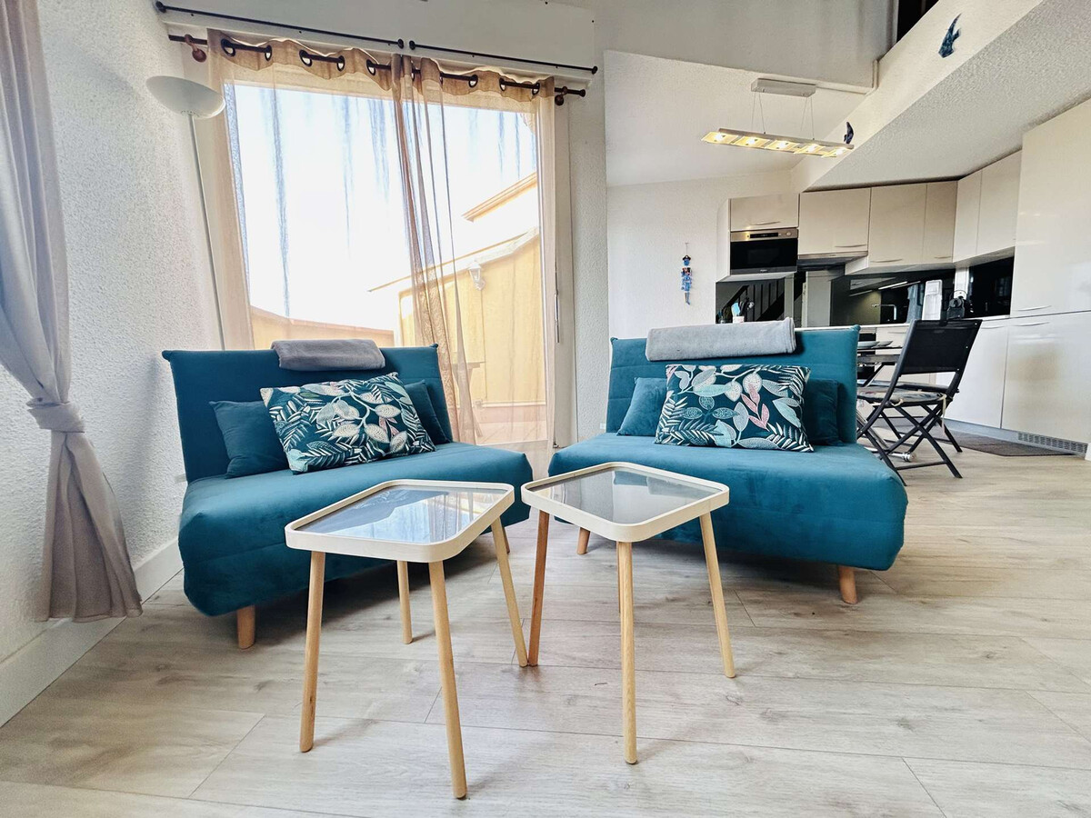 Studio mezzanine vue port, 2 terrasses - Cap d'Agde - Photo 3