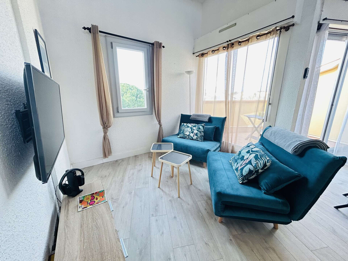 Studio mezzanine vue port, 2 terrasses - Cap d'Agde - Photo 6