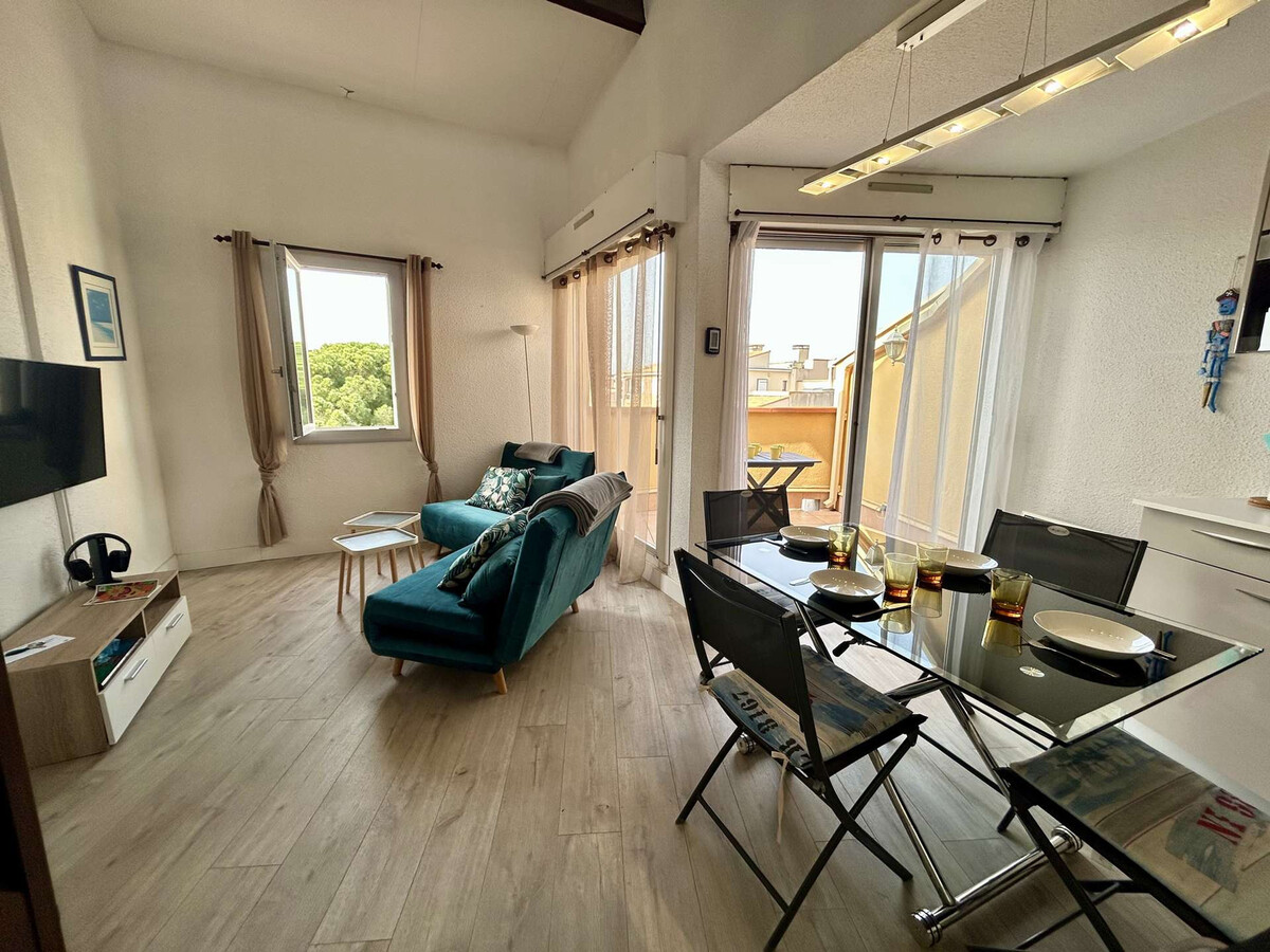 Studio mezzanine vue port, 2 terrasses - Cap d'Agde - Photo 9