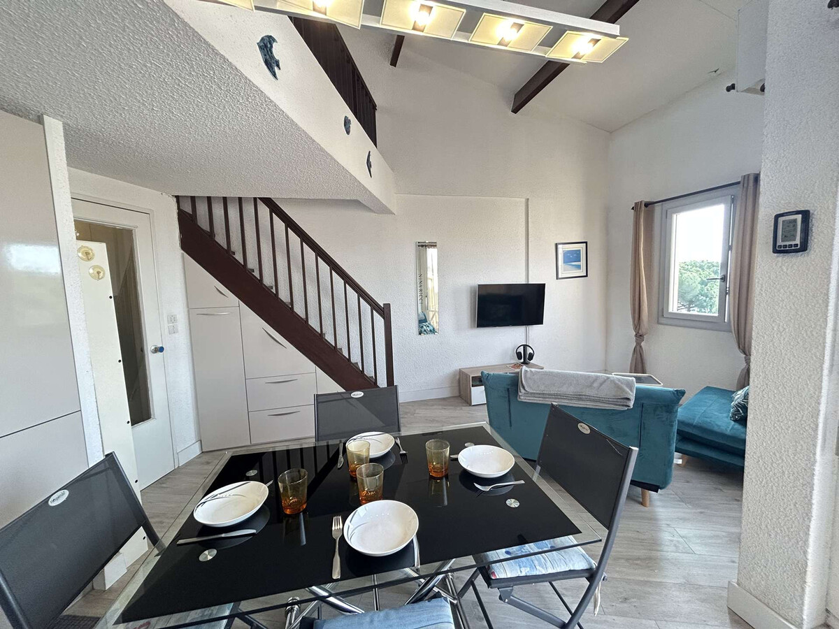 Studio mezzanine vue port, 2 terrasses - Cap d'Agde - Photo 10