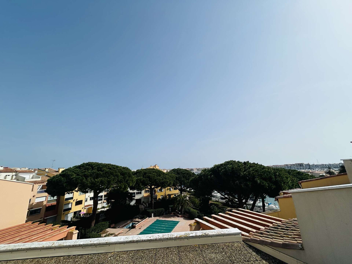 Studio mezzanine vue port, 2 terrasses - Cap d'Agde - Photo 14