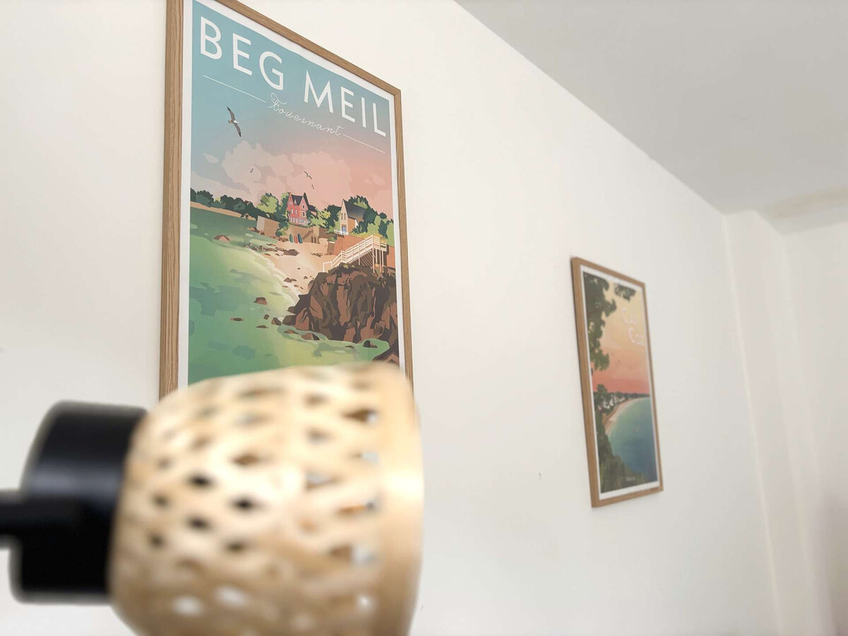 Maison Beg Meil, jardin clos, à moins d'1km des plages - Photo 12