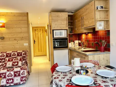 Location appartement à Les Carroz d'Arâches, Studio cabine centre station - 4 pers.