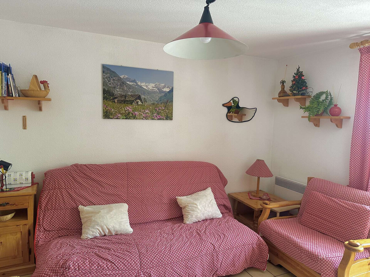 Studio 4 pers. Valloire, animaux acceptés, balcon ouest - Photo 1