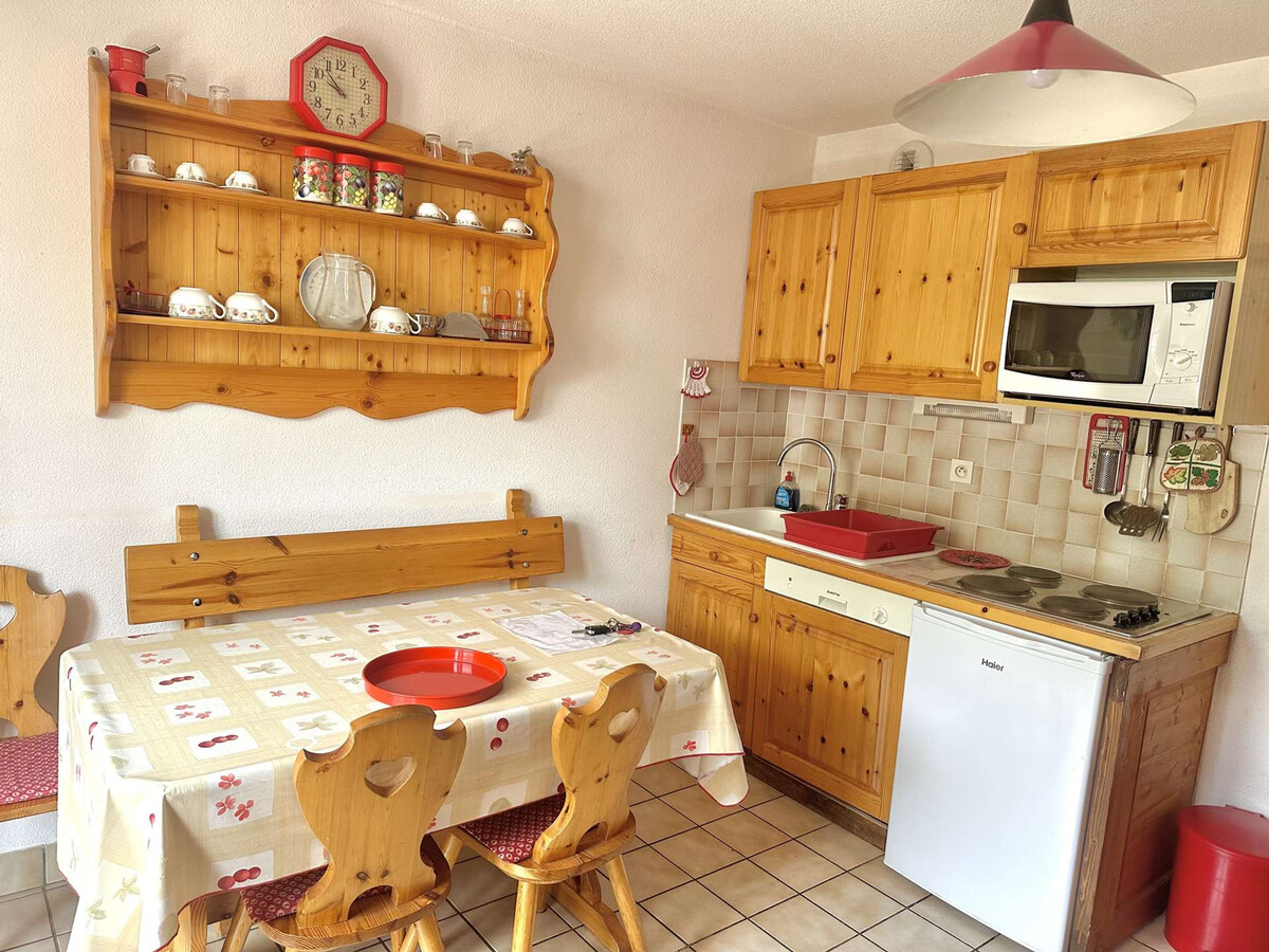 Studio 4 pers. Valloire, animaux acceptés, balcon ouest - Photo 4