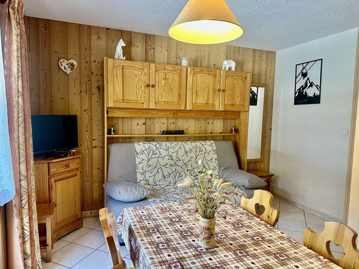 Studio cabine 4 pers. centre Valloire, balcon EST - Photo 1