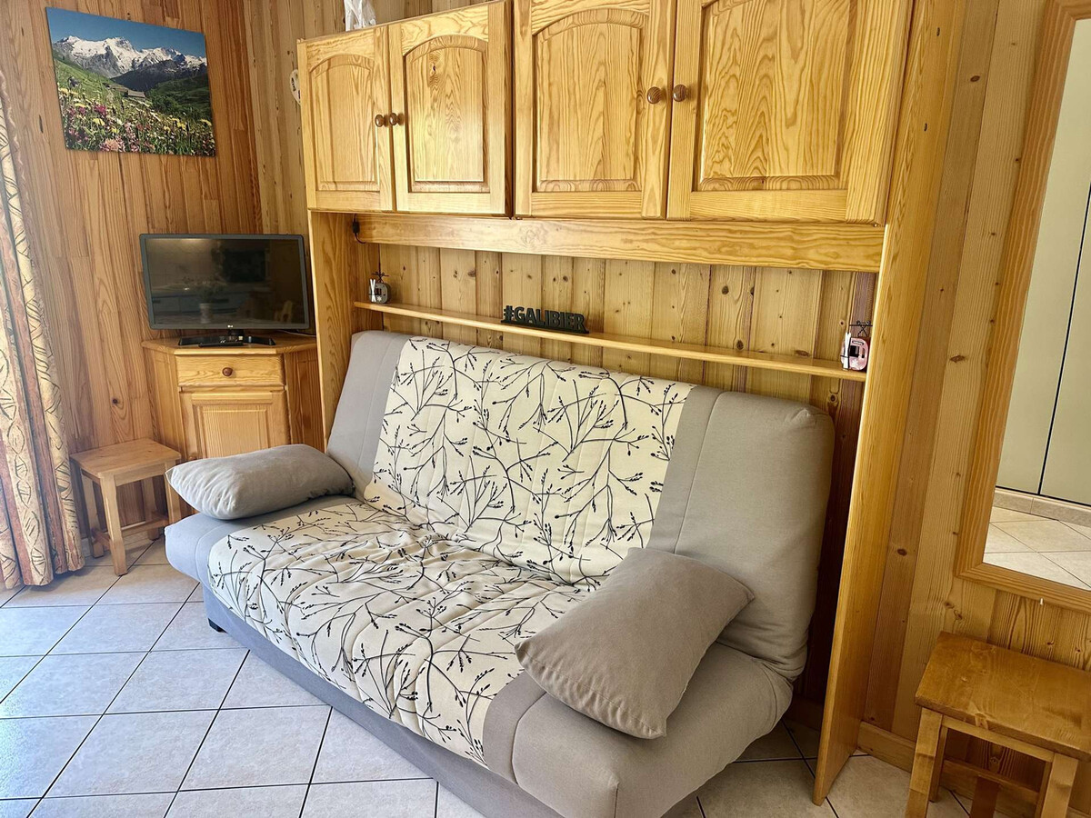 Studio cabine 4 pers. centre Valloire, balcon EST - Photo 2