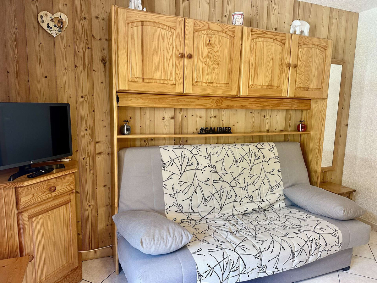 Studio cabine 4 pers. centre Valloire, balcon EST - Photo 3