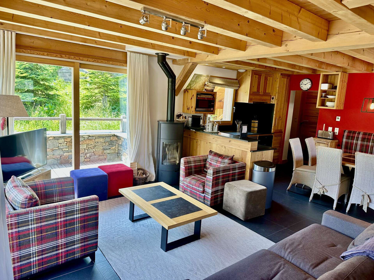Chalet 12 pers. 5 chambres avec poêle à bois à Valloire - Photo 1