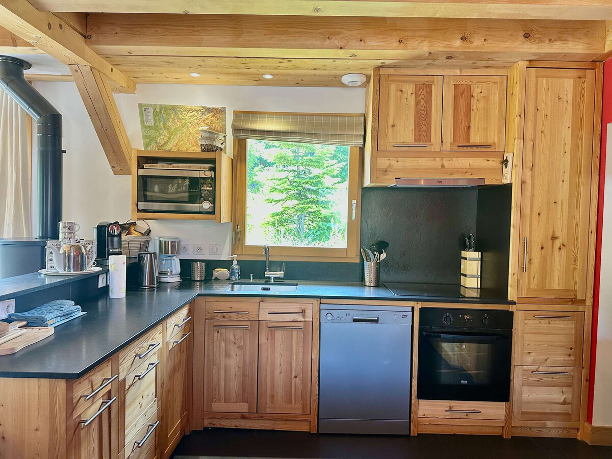 Chalet 12 pers. 5 chambres avec poêle à bois à Valloire - Photo 7