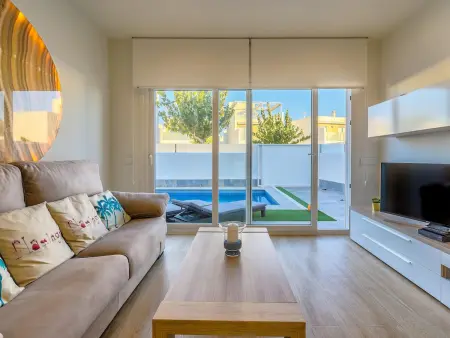 Location villa à San Pedro del Pinatar, Villa avec piscine privée chauffée - 8 pers.