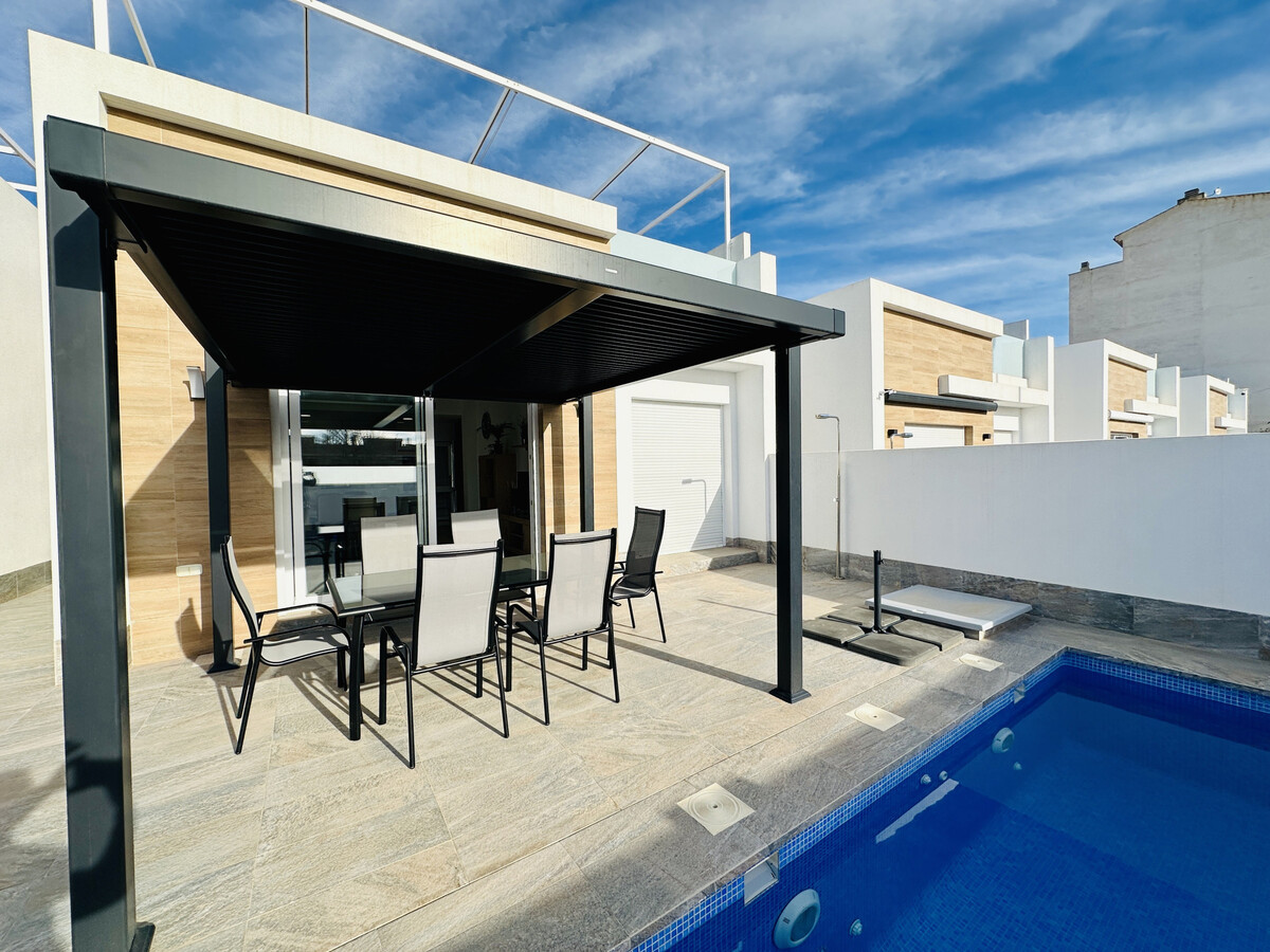 Villa moderne 3 chambres, piscine chauffée à Avileses - Photo 9