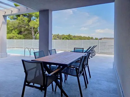 Villa Aloa IV à Splitska, piscine privée vue mer : photo 14
