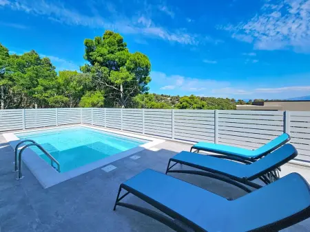 Villa Aloa IV à Splitska, piscine privée vue mer : photo 16