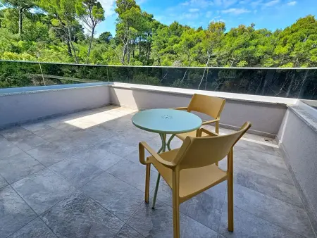 Villa Aloa IV à Splitska, piscine privée vue mer : photo 19
