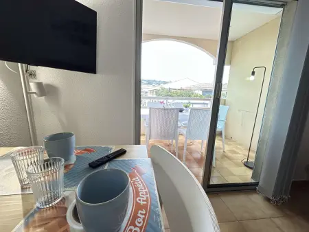 Studio lumineux, terrasse vue mer - 4 pers., Appartement 4 personnes à Sainte Maxime : photo 6