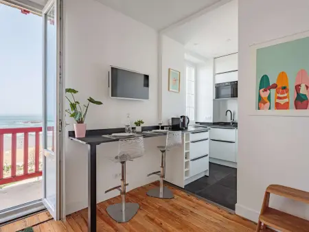 Studio rénové, vue imprenable océan, Appartement 2 personnes à Biarritz - Photo 1