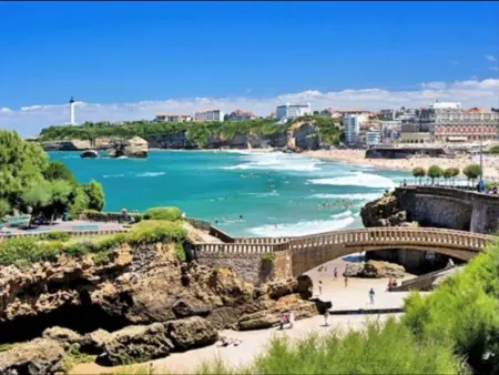 Studio rénové, vue imprenable océan, Appartement 2 personnes à Biarritz - Photo 11