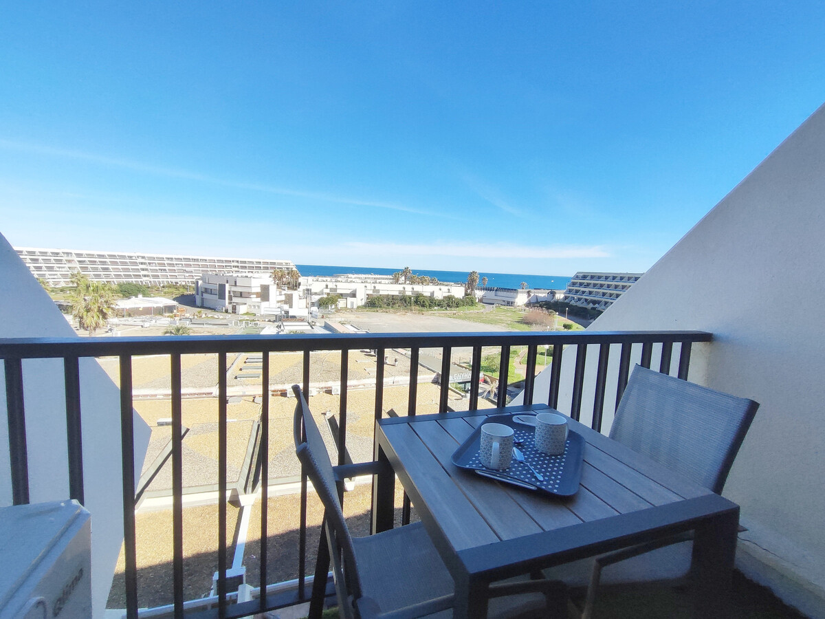Studio climatisé vue mer à Cap d'Agde, 150 m plage - Photo 2
