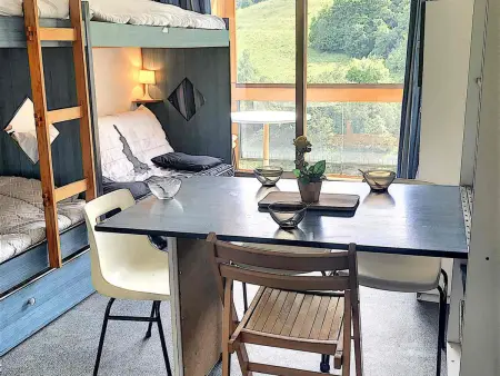 Location appartement à Le Corbier, Studio fonctionnel  Skis aux pieds  Balcon vue pistes  WIFI gratuit