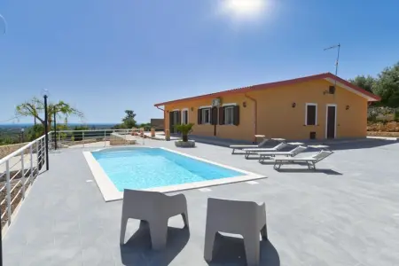 Villa Panorama avec piscine privée, vue sur Syracuse