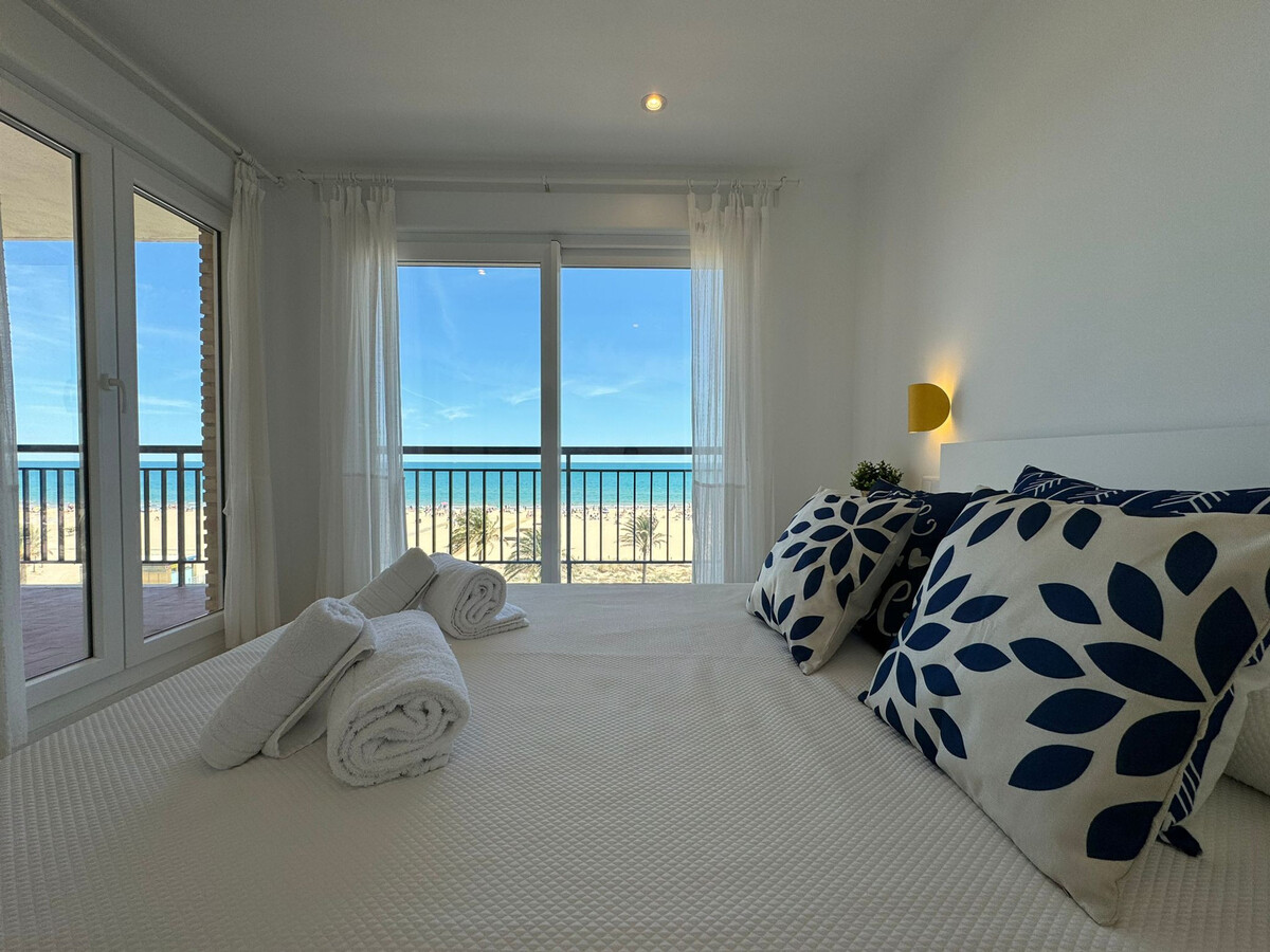 Appartement 8 pers. vue mer, première ligne plage Gandía - Photo 1