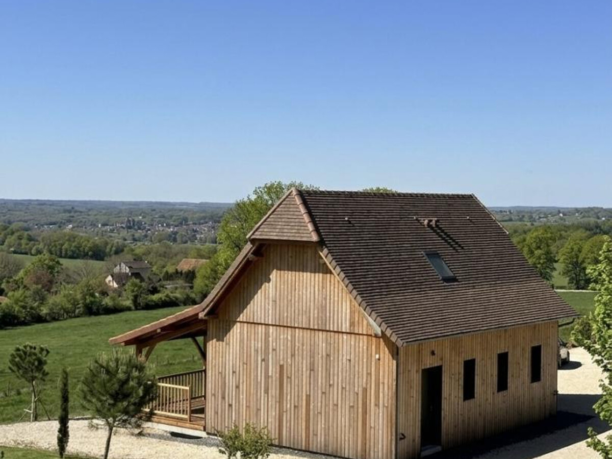 Gîte moderne Périgord Vert, vue sur campagne et château - Photo 12