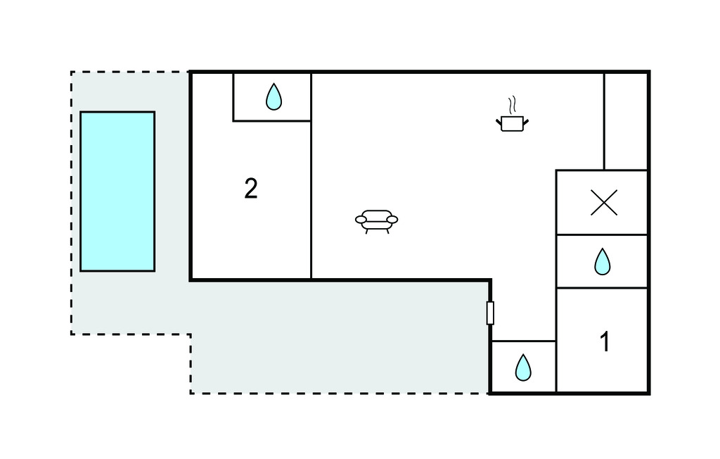 Maison 4 pers. avec piscine privée près de la mer - Photo 28
